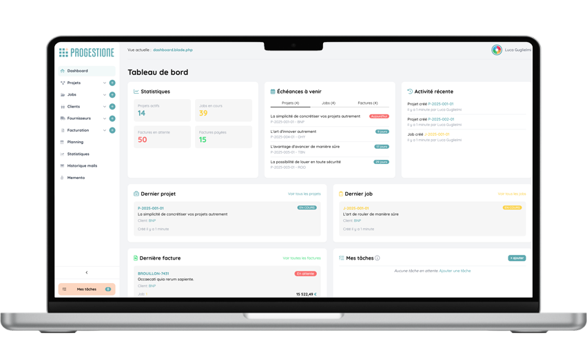 Interface Progestione